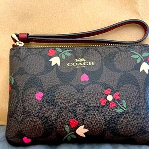 Coach Leather Wristlet